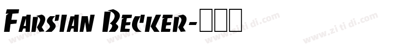 Farsian Becker字体转换